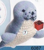 6087 Washing Toy for Kids Seal Детская мочалка-игрушка «Морской Котик»
